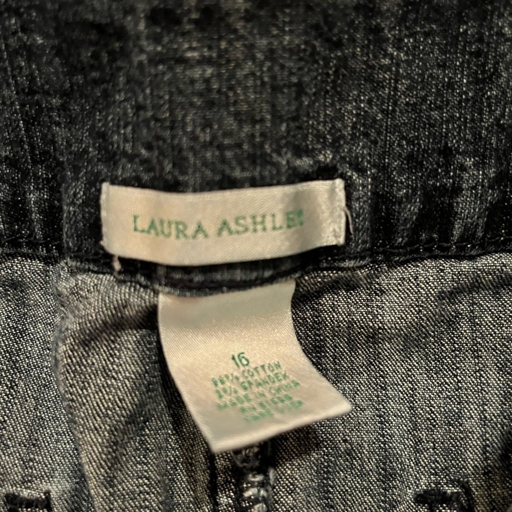 Vintage laura ashley wide leg jeans size 16 - Picture 3 of 4